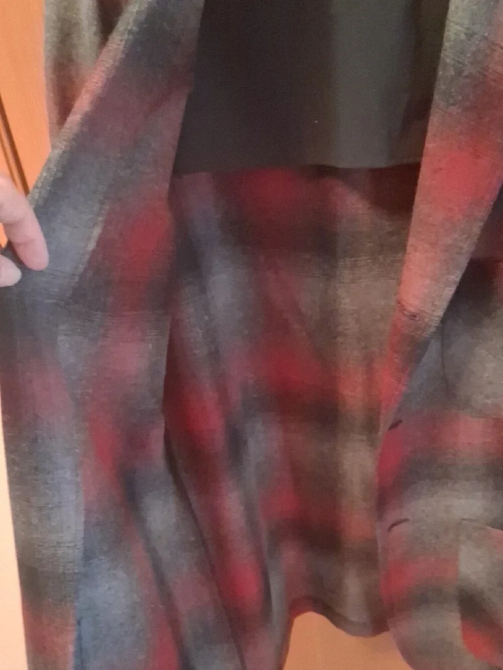 Pendleton Men's Plaid Shirt Jacket in Red and Gray